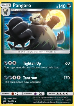 Pangoro TEU-94 Rare Deutsch