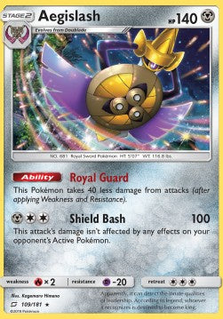 Aegislash TEU-109 Holo Rare Englisch