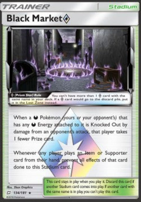 Schwarzmarkt ◇ TEU-134 Holo Rare Deutsch
