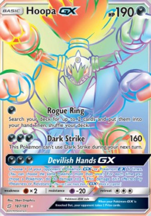 Hoopa GX TEU-187 Secret Rare Deutsch