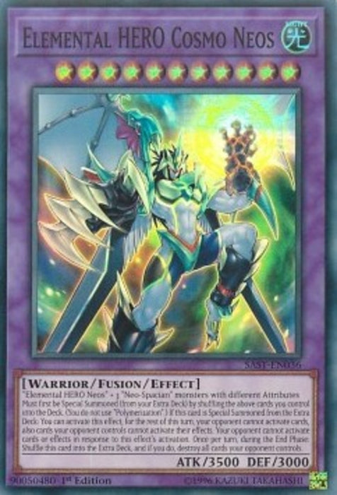Elemental HERO Cosmo Neos SAST-EN036 Super Rare Englisch