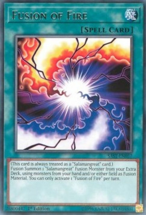 Fusion of Fire SAST-EN057 Rare Englisch