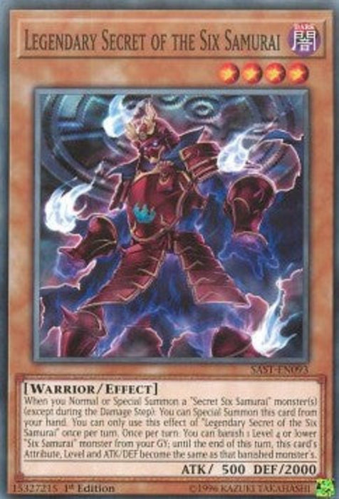 Legendary Secret of the Six Samurai SAST-EN093 Common Englisch