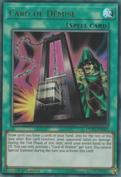 Card of Demise DUPO-EN050 Ultra Rare Englisch