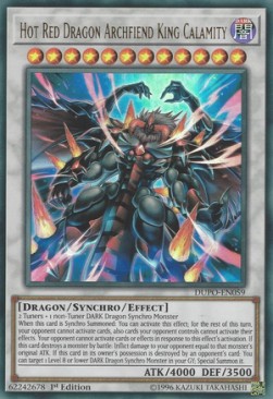 Hot Red Dragon Archfiend King Calamity DUPO-FR059 Ultra Rare Französisch