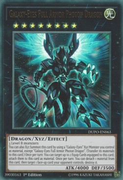 Galaxy-Eyes Full Armor Photon Dragon DUPO-FR063 Ultra Rare Französisch