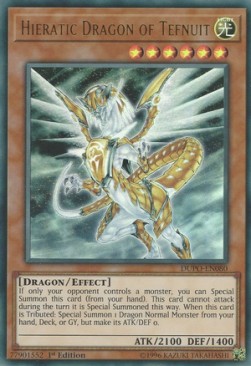 Hieratic Dragon of Tefnuit DUPO-EN080 Ultra Rare Englisch