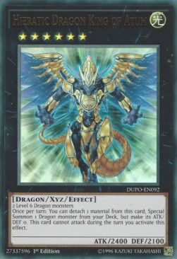 Hieratic Dragon King of Atum DUPO-EN092 Ultra Rare Englisch
