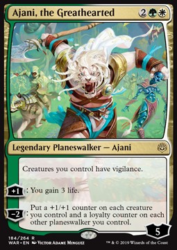 Ajani, the Greathearted WAR-184 Rare Japanisch