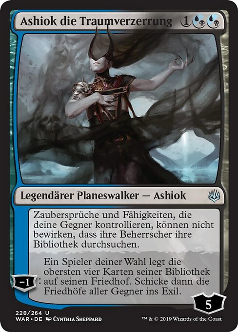 Ashiok die Traumverzerrung WAR-228 Uncommon Deutsch