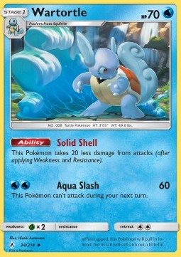 Wartortle UNB-34 Uncommon Englisch
