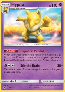 Hypno UNB-72 Rare Deutsch