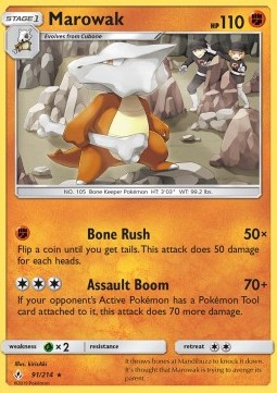 Marowak UNB-91 Rare Englisch