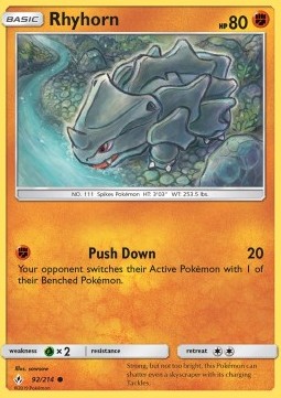 Rhyhorn UNB-92 Common Englisch