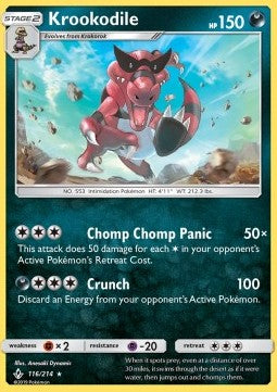 Krookodile UNB-116 Rare Englisch