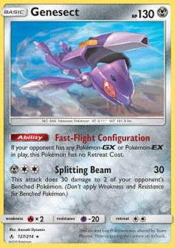 Genesect UNB-127 Rare Englisch