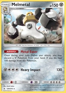Melmetal UNB-129 Holo Rare Deutsch