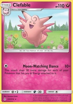 Clefable UNB-133 Rare Englisch