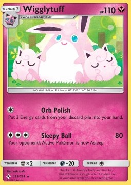 Wigglytuff UNB-135 Rare Englisch