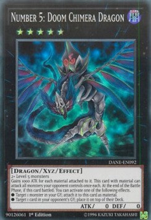 Number 5: Doom Chimera Dragon DANE-EN092 Super Rare Englisch