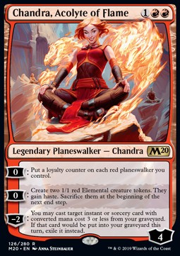 Chandra, Acolyte of Flame M20-126 Rare Englisch