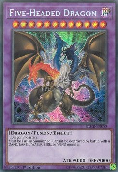 Five-Headed Dragon BLHR-EN000 Secret Rare Englisch