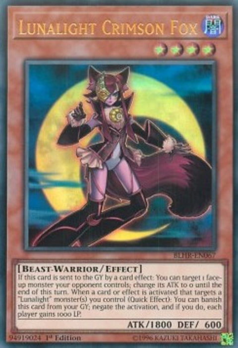 Lunalight Crimson Fox BLHR-EN067 Ultra Rare Englisch