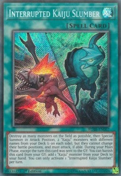 Interrupted Kaiju Slumber BLHR-EN087 Secret Rare Englisch