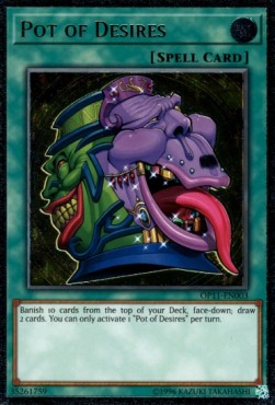 Pot of Desires OP11-EN003 Ultimate Rare Amerikanisch