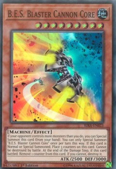 B.E.S. Blaster Cannon Core RIRA-EN023 Super Rare Englisch