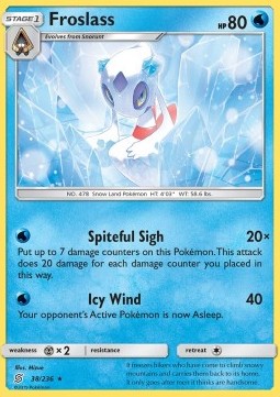Froslass UNM-38 Holo Rare Deutsch