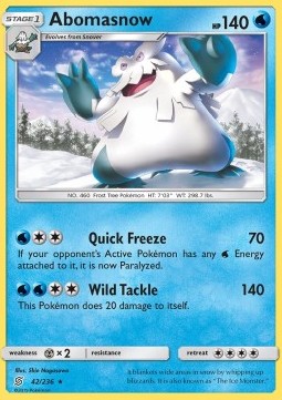 Abomasnow UNM-42 Rare Deutsch