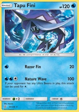 Tapu Fini UNM-53 Rare Deutsch