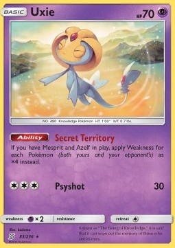 Uxie UNM-83 Holo Rare Deutsch