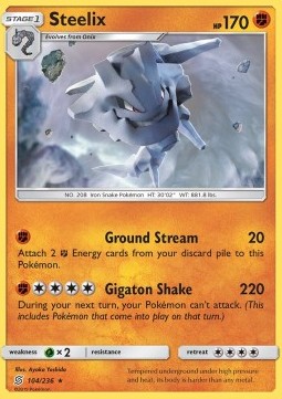 Steelix UNM-104 Rare Deutsch
