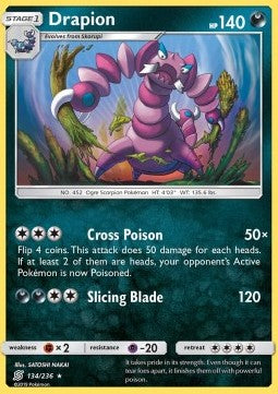 Drapion UNM-134 Rare Deutsch