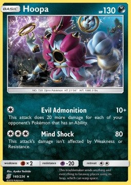 Hoopa UNM-140 Holo Rare Deutsch