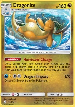 Dragonite UNM-151 Rare Englisch