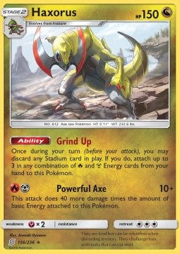 Haxorus UNM-156 Holo Rare Deutsch