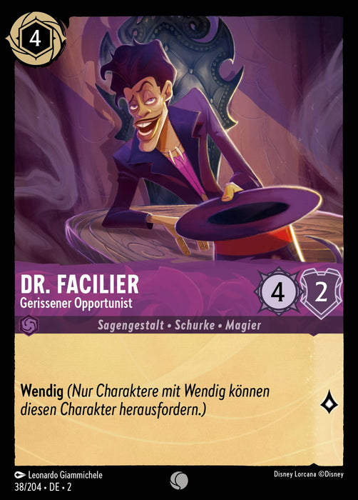 Dr. Facilier - Gerissener Opportunist 2ROF-038 Common Deutsch