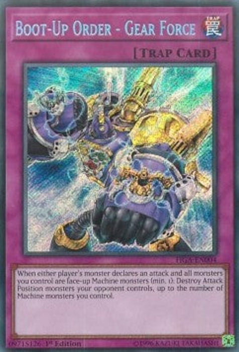 Boot-Up Order - Gear Force FIGA-EN004 Secret Rare Englisch