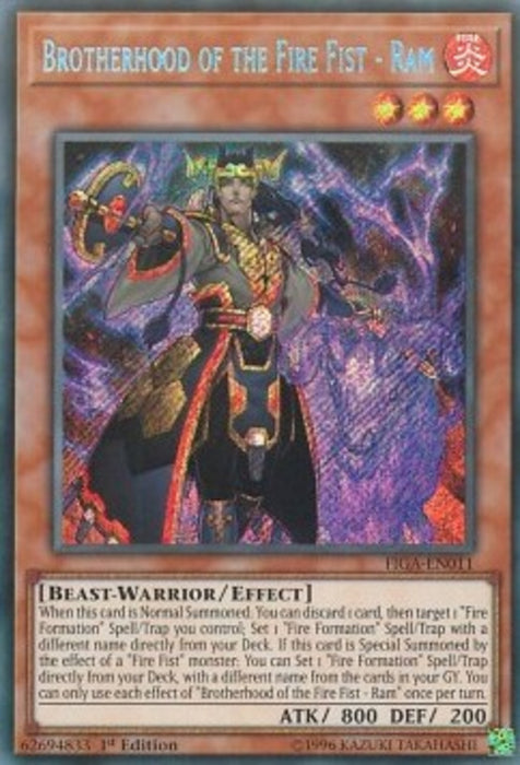 Brotherhood of the Fire Fist - Ram FIGA-EN011 Secret Rare Englisch