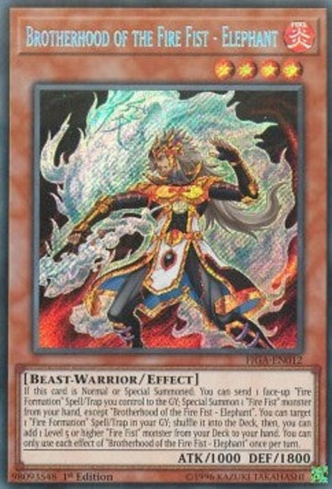 Brotherhood of the Fire Fist - Elephant FIGA-EN012 Secret Rare Englisch