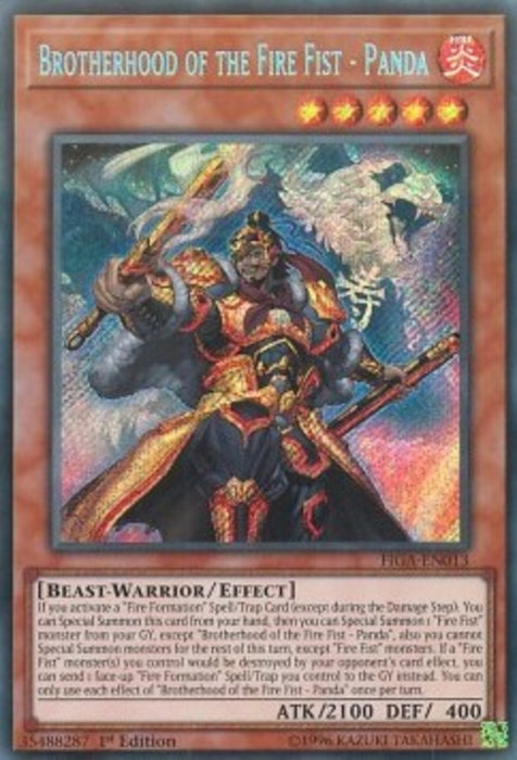 Brotherhood of the Fire Fist - Panda FIGA-EN013 Secret Rare Englisch
