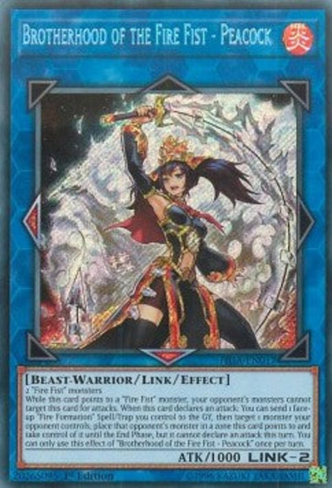 Brotherhood of the Fire Fist - Peacock FIGA-EN017 Secret Rare Englisch