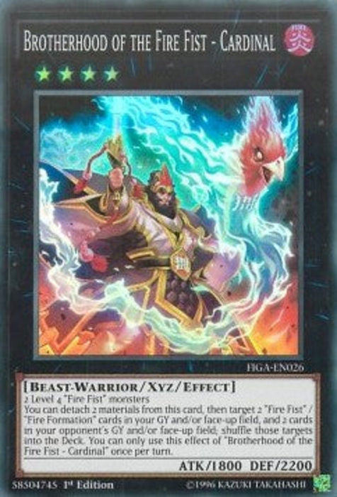 Brotherhood of the Fire Fist - Cardinal FIGA-EN026 Super Rare Englisch