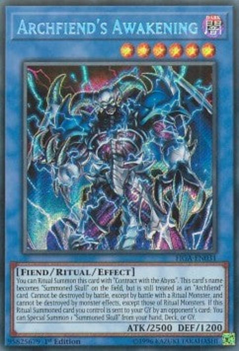 Archfiend's Awakening FIGA-EN031 Secret Rare Englisch