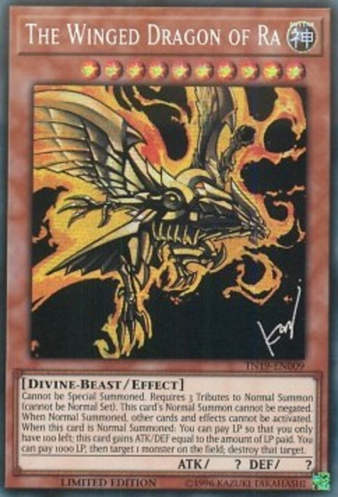 The Winged Dragon of Ra TN19-EN009 Secret Rare Englisch