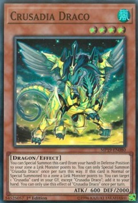 Crusadia Draco MP19-EN080 Super Rare Englisch
