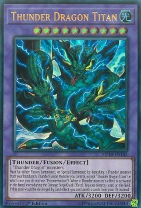 Thunder Dragon Titan MP19-EN182 Ultra Rare Englisch